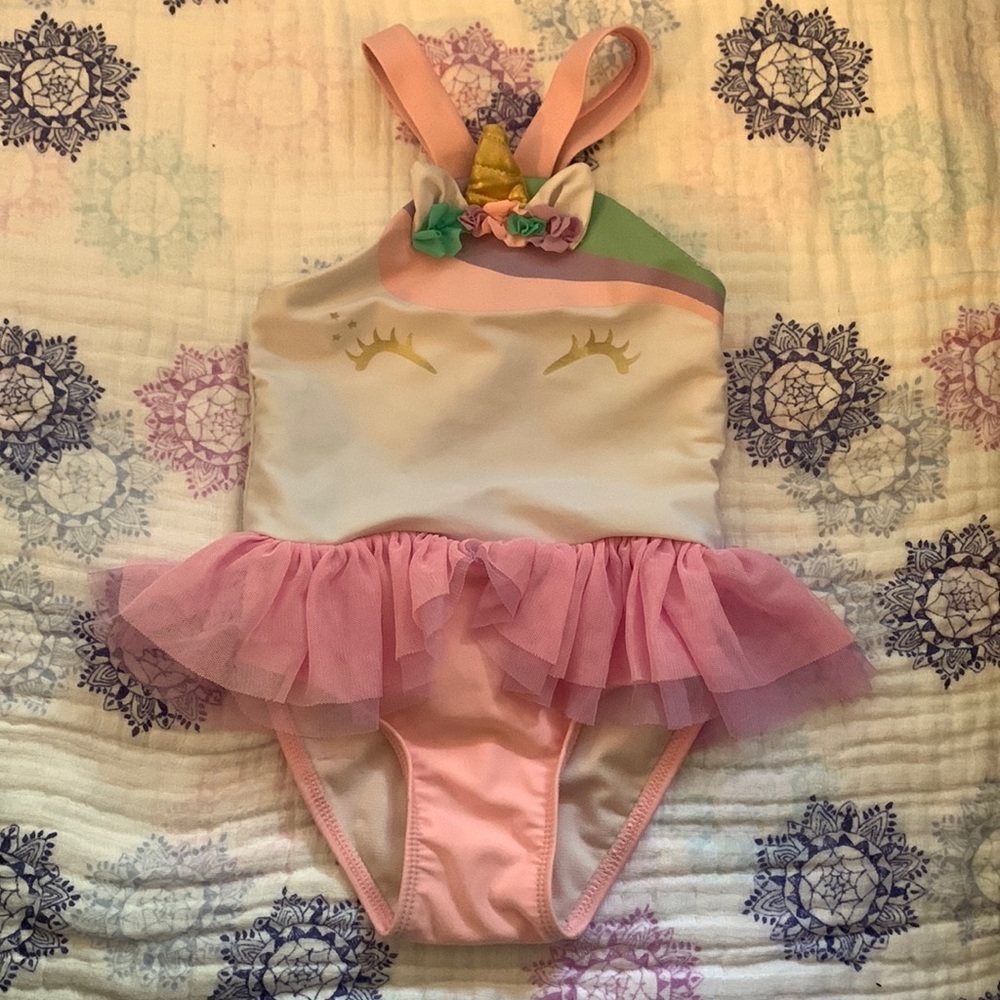 2t cat & Jack unicorn 🦄 swimsuit